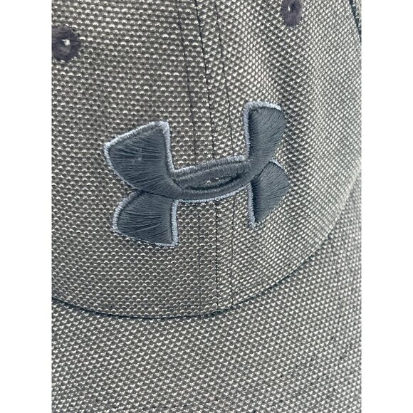 Under Armour Heathered Gray Adjustable Baseball Cap With Embroidered Logo For Ki - Picture 2 of 13